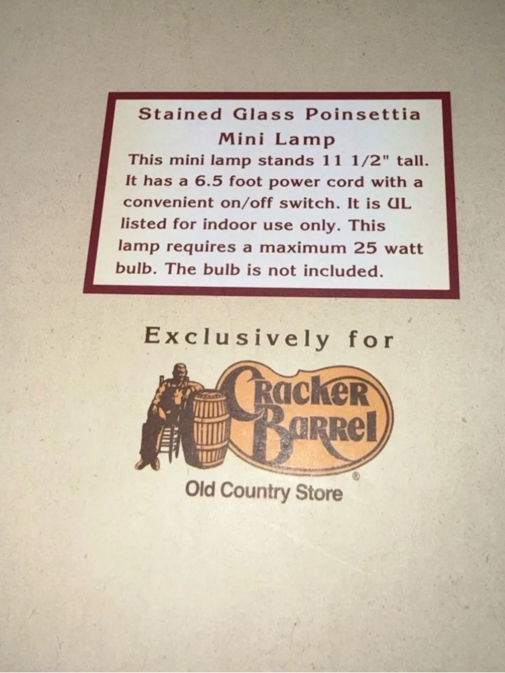 Cracker Barrel original cracker